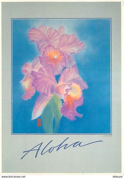 Etats Unis - Hawaï - Hawaï's flowers - Cattleya Orchids - Fleurs - Etat de Hawaï - Hawaï State - CPM - Voir Timbre - Voi
