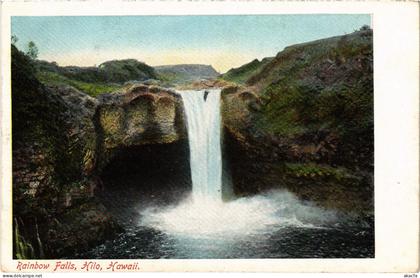 PC US, HAWAII, HILO, RAINBOW FALLS, Vintage Postcard (b62020)