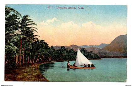 US POSTCARD - HAWAII - COCONUT ISLAND