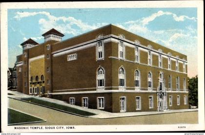 CPA Sioux City Iowa USA, Freimaurertempel