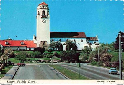 Boise Idaho USA Union-Pacific-Depot Bahnhof Platt-Gardens Capitol-Boulevard Uhrt