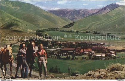 Sun Valley Idaho Panorama Mountains Horseback Riding