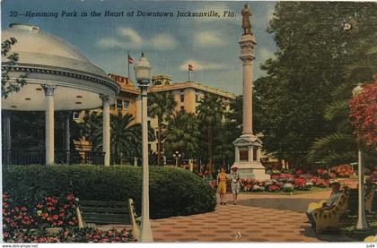 États-Unis - Jacksonville - Hemming Park in the Heart of Downtown Jacksonville - Post Card - Non voyagée