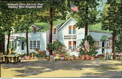 CPA Kentucky USA, Mammoth Cave Souvenir Shop, Nationalpark-Grenzlinie