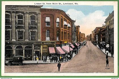 ak7535 - USA - VINTAGE POSTCARD - Maine, Lewiston