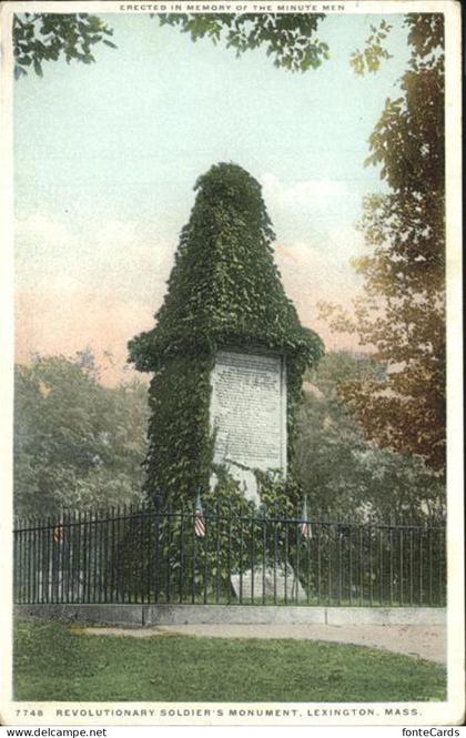 Lexington Massachusetts Revolutionary Soldiers Monument