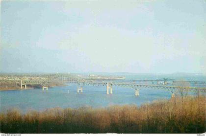 Etats-Unis - Havre de grace-perryville - Susquehanna river bridges - panoramic view of the mouth of the susquehanna rive