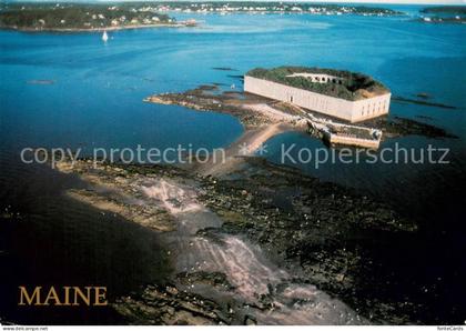 Maine US-State Fliegeraufnahme Rugged Coast of Maine