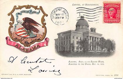 Usa - MONTGOMERY (AL) Capitol - Publ. E. C. Kropp Educational Series 2751