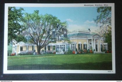 ► 1840 Southerner Confederate House " Monteigne "  NATCHES Mississippi. 1940s