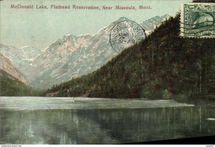 CPA McDonald Lake Fiathead Reservation Near Missoula Montana