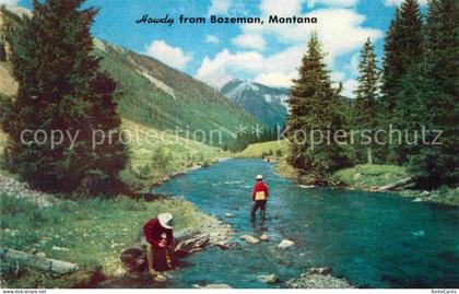 Montana US-State Howdy from Bozeman Trout Fishing