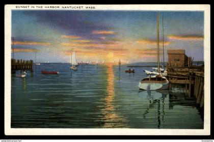 Nantucket - Sunset In The Harbor
