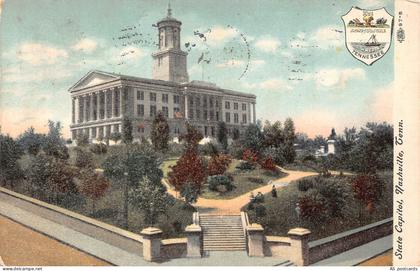 B512 US 1908 State Capitol Nashville Tennessee vintage postcard
