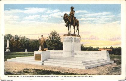 Greensboro North Carolina Monument to Nathaniel Greene