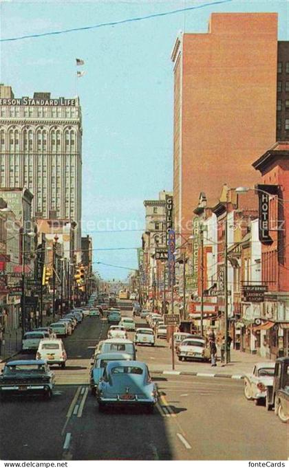 Greensboro North Carolina USA Elm Street lookin north