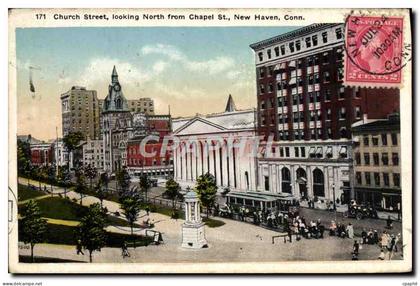 CPA Church Street looking North from Chapel New Haven Conn