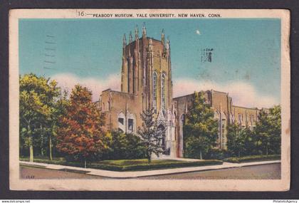 Postcard, United States, New Haven CT, Peabody Museum, Yale University