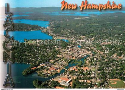 Laconia New Hampshire Fliegeraufnahme Panorama