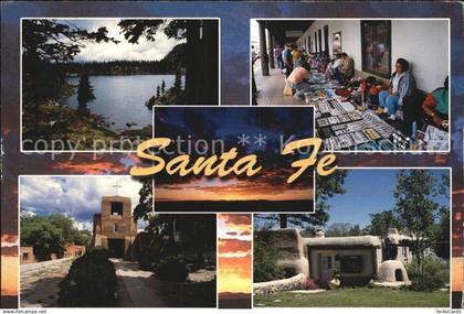 Santa Fe New Mexico Lake Katherine Palace of the Governors Adobe House Church