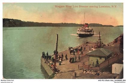 AYIP11-0871-ETATS-UNIS - niagara river line steamer nearing lewiston