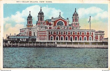 B530 US 1929 Ellis Island New York City vintage postcard