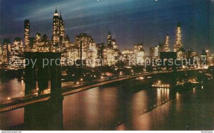 Brooklyn New York Brooklyn Bridge at night