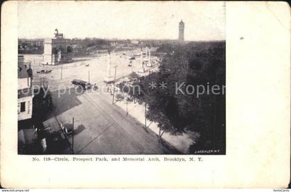 Brooklyn New York Circle Prospect Park Memorial Arch