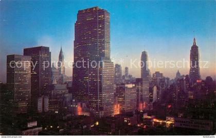 New York City Manhattan RCA Building Chrysler Building Empire State Building