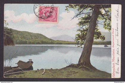 Postcard, UNITED STATES, Adirondack Mountains, Ampersand Pond