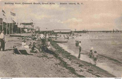 Staten Island New York USA Bathing Hour Crescent Beach Great Kills