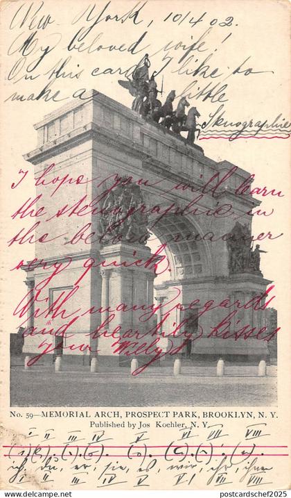 US3576 New York Memorial Arch Prospect Park, Brooklyn