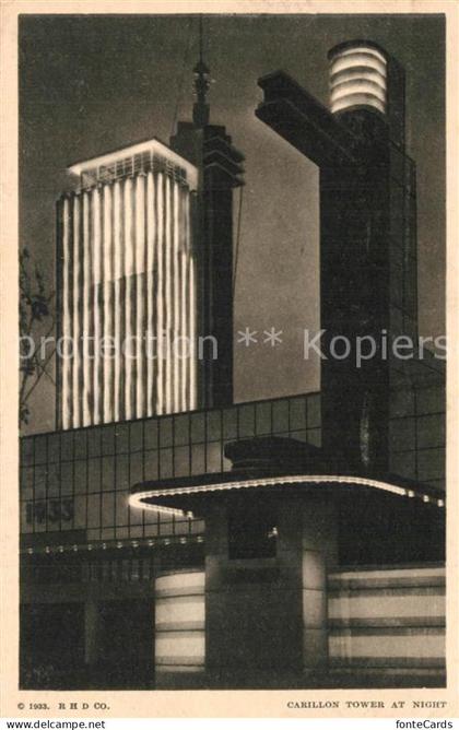Expositions Worlds Fair Chicago 1933 Carillon Tower