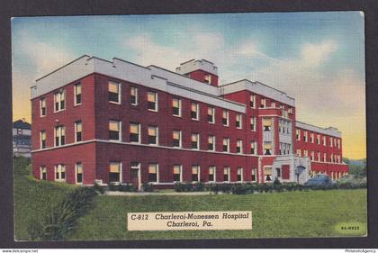 Postcard, United States, Charleroi PA, Charleroi-Monessen Hospital