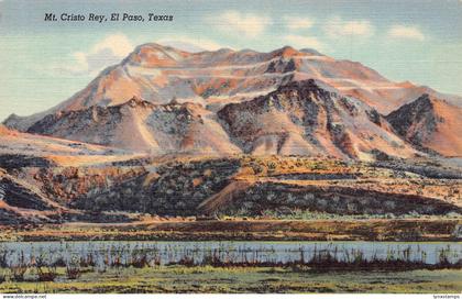 A848 US Mt Cristo Rey El Paso Texas vintage postcard