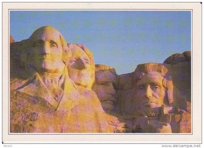 ETATS UNIS - MOUNT RUSHMORE - LES TETES DES QUATRES PRESIDENTS
