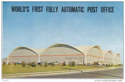 Providence RI Rhode Island, First Fully-automated Post Office, Autos, c1950s Vintage Postcard