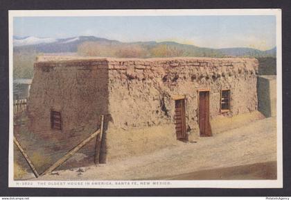 Postcard, United States, Santa Fe NM, The Oldest House in America