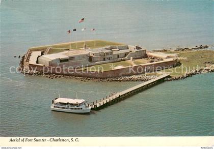 Charleston South Carolina Aerial view of Fort Sumter