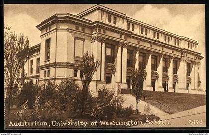 AK Seattle, WA, Auditorium, University of Washington