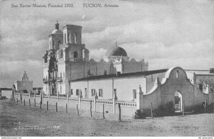 US 1912 Tucson Arizona San Xavier Mission vintage postcard B950