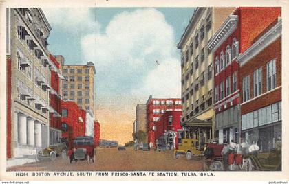 Usa - TULSA (OK) Boston Avenue, South from Frisco-Santa Fe Station