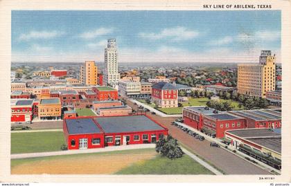 C129 Texas Sky line of Abilene vintage postcard