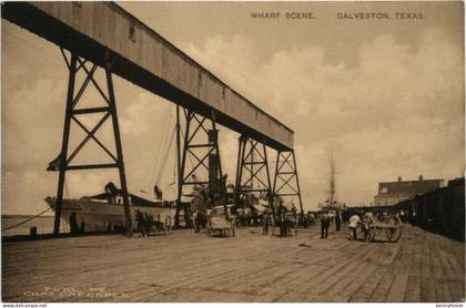 Galveston - Wharf Scene