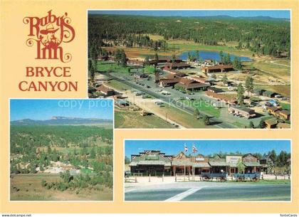 Bryce Canyon National Park Utah USA Rubys Inn Air view Teilansichten