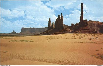 Monument Valley Totem Pole and Yei-Bichai dancers