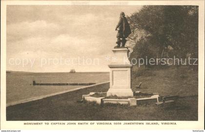 Jamestown Virginia Monument Captain John Smith Jamestown Island