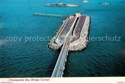 Virginia Beach Chesapeake Bay Bridge Tunnel aerial view