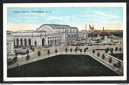 AK Washington /D. C., WA, Union Station, Bahnhof
