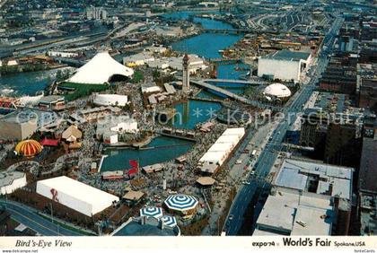 Spokane Washington Fliegeraufnahme Worlds Fair